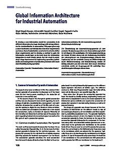 Global Information Architecture for Industrial Automation