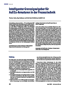 Intelligenter Grenzsignalgeber für Auf/Zu-Armaturen in der Prozesstechnik