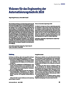 Visionen für das Engineering der Automatisierungstechnik 2020