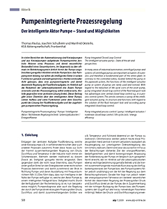 Pumpenintegrierte Prozessregelung