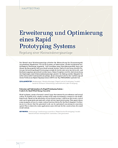Erweiterung und Optimierung eines Rapid Prototyping Systems