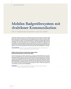 Mobiles Radgreifersystem mit drahtloser Kommunikation
