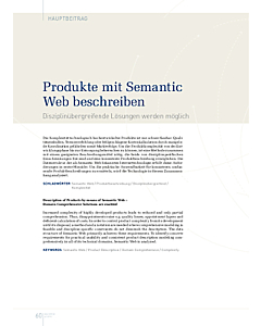 Produkte mit Semantic Web beschreiben