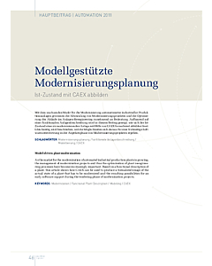 Modellgestützte Modernisierungsplanung