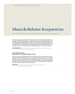 Mensch-Roboter-Kooperation