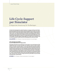 Life Cycle Support per Simulator