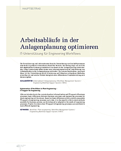 Arbeitsabläufe in der Anlagenplanung optimieren