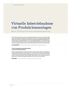 Virtuelle Inbetriebnahme von Produktionsanlagen