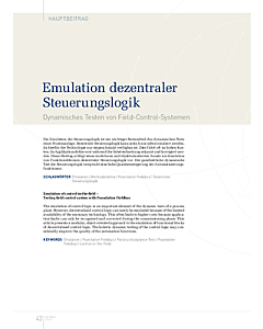 Emulation dezentraler Steuerungslogik