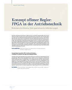 Konzept offener Regler: FPGA in der Antriebstechnik