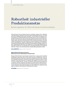 Robustheit industrieller Produktionsnetze