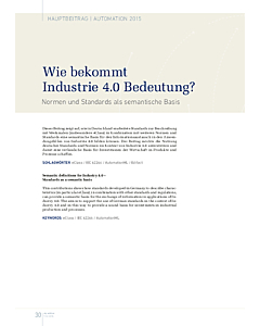 Wie bekommt Industrie 4.0 Bedeutung?