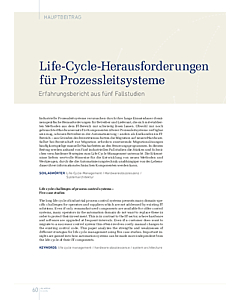 Life-Cycle-Herausforderungen für Prozessleitsysteme