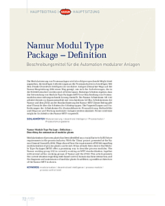 Namur Modul Type Package – Definition