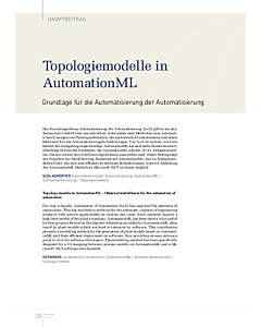 Topologiemodelle in AutomationML
