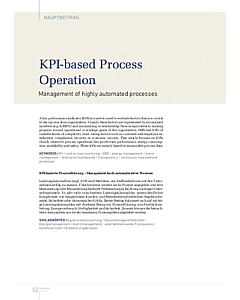 KPI-based Process Operation
