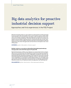 Big data analytics for proactive industrial decision support