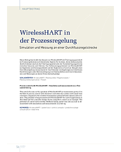 WirelessHART in der Prozessregelung