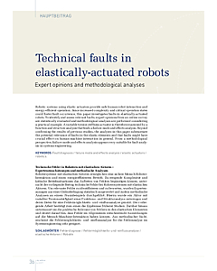 Technical faults in elastically-actuated robots