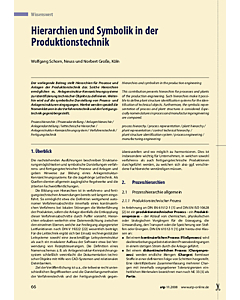 Hierarchien und Symbolik in der Produktionstechnik