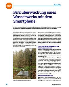 Fernüberwachung eines Wasserwerks mit dem Smartphone