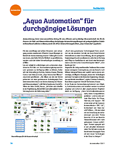 „Aqua Automation“ für durchgängige Lösungen