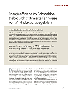 Energieeffizienz im Schmelzbetrieb durch optimierte Fahrweise von MF-Induktionstiegelöfen