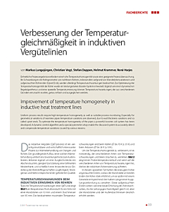 Verbesserung der Temperaturgleichmäßigkeit in induktiven Vergütelinien