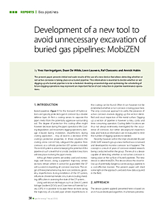 Development of a new tool to avoid unnecessary excavation of buried gas pipelines: MobiZEN