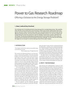 Power to Gas Research Roadmap