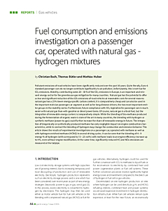 Fuel consumption and emissions investigation on a passenger car, operated with natural gas - hydrogen mixtures