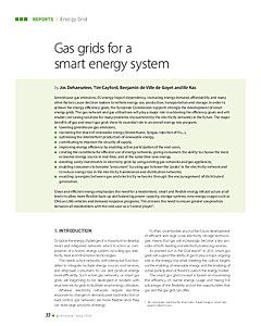 Gas grids for a smart energy system