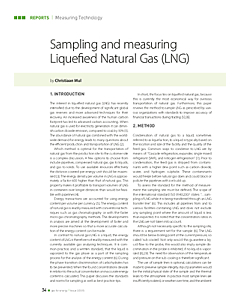 Sampling and measuring Liquefied Natural Gas (LNG)