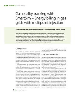 Gas quality tracking with SmartSim – Energy billing in gas grids with multipoint injection