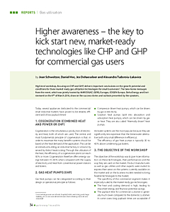 Higher awareness – the key to kick start new, market-ready technologies like CHP and GHP for commercial gas users