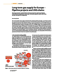 Long-term gas supply for Europe - Pipeline projects and LNG-chains