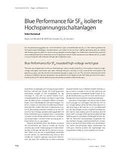 Blue Performance für SF6 isolierte Hochspannungsschaltanlagen