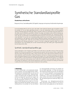 Synthetische Standardlastprofile Gas