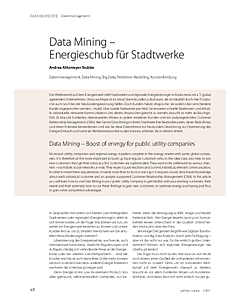 Data Mining – Energieschub für Stadtwerke