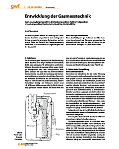 Entwicklung der Gasmesstechnik