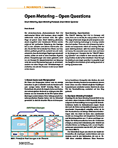 Open Metering - Open Questions