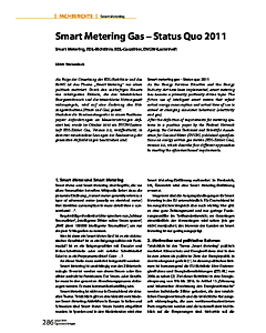 Smart Metering Gas - Status Quo 2011