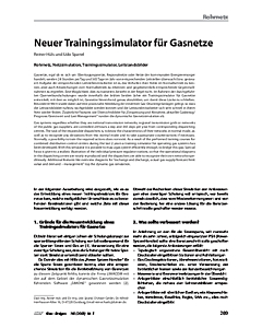 Neuer Trainingssimulator für Gasnetze