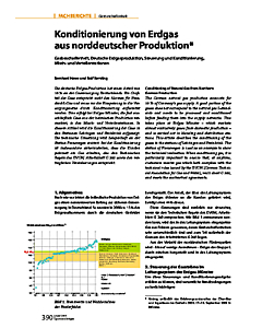 Konditionierung von Erdgas aus norddeutscher Produktion