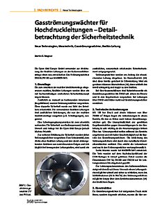 Gasströmungswächter für Hochdruckleitungen - Detailbetrachtung der Sicherheitstechnik