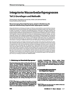 Integrierte Wasserbedarfsprognosen