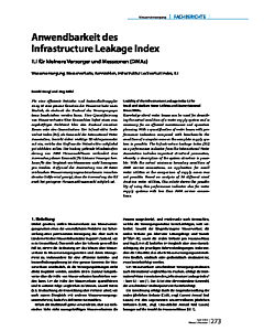 Anwendbarkeit des Infrastructure Leakage Index