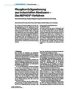 Phosphorrückgewinnung aus industriellen Abwässern - Das REPHOS®-Verfahren