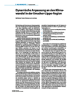 Dynamische Anpassung an den Klimawandel in der Emscher-Lippe-Region