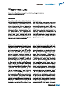 Wassermessung